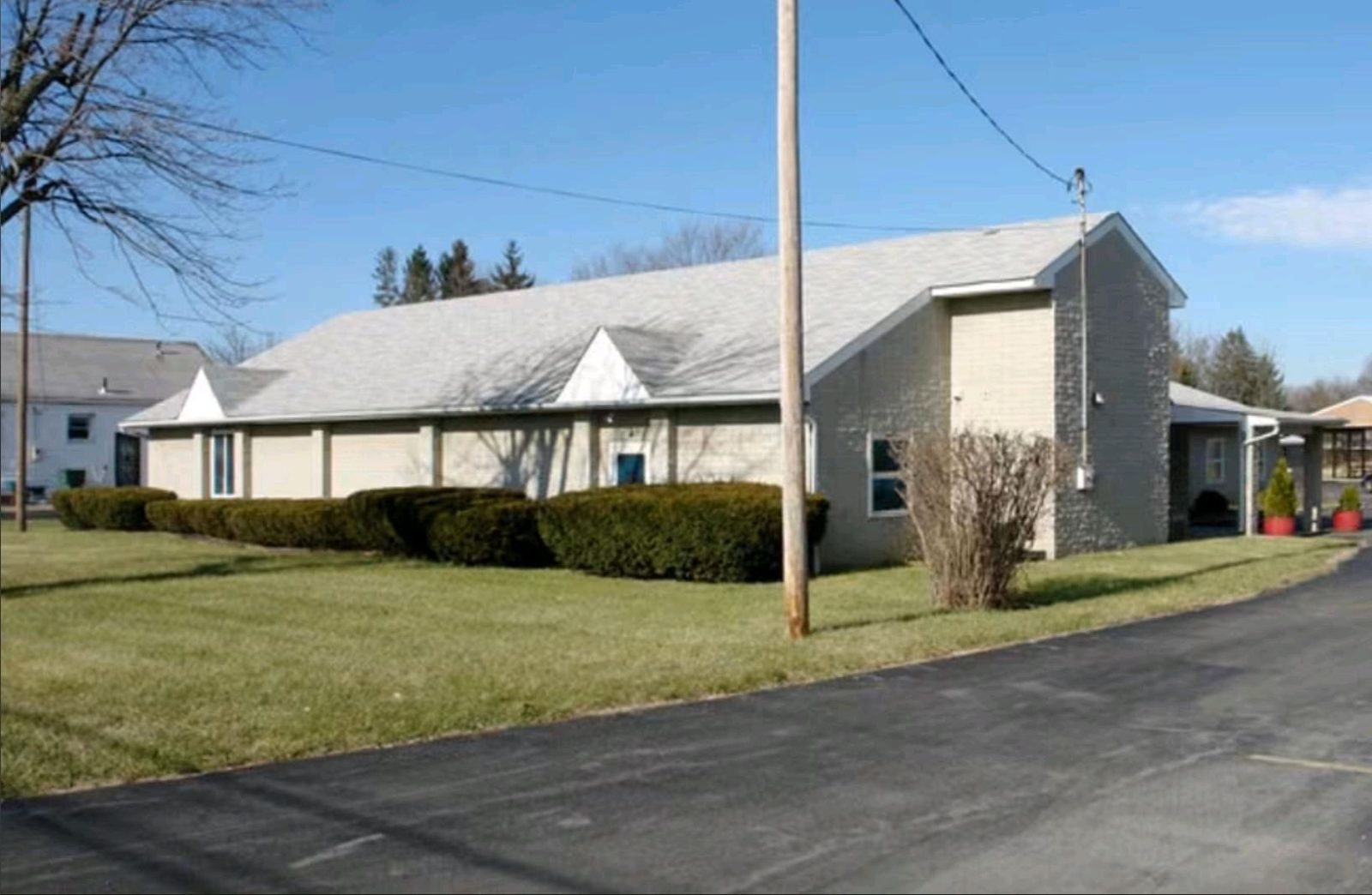 The meeting house of Watkins Rd. church of Christ on Watkins Road